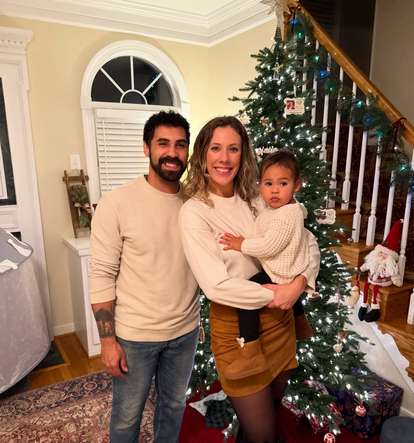 Tre and Christa Coleman with family